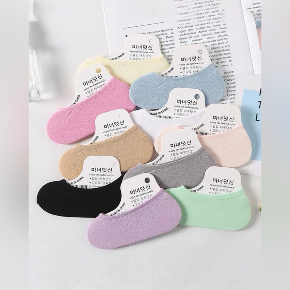 🆕 10 Pairs Women Invisible Socks - Picture 2 of 3